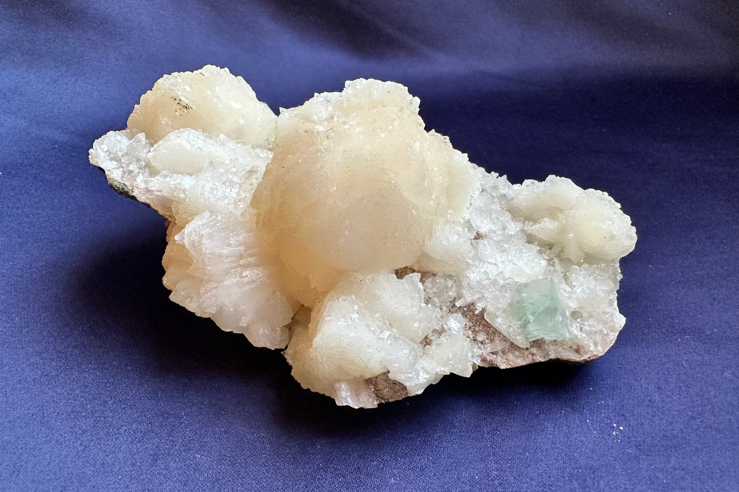 ES-ZM10121- Big Stilbite with Green Apophyllite