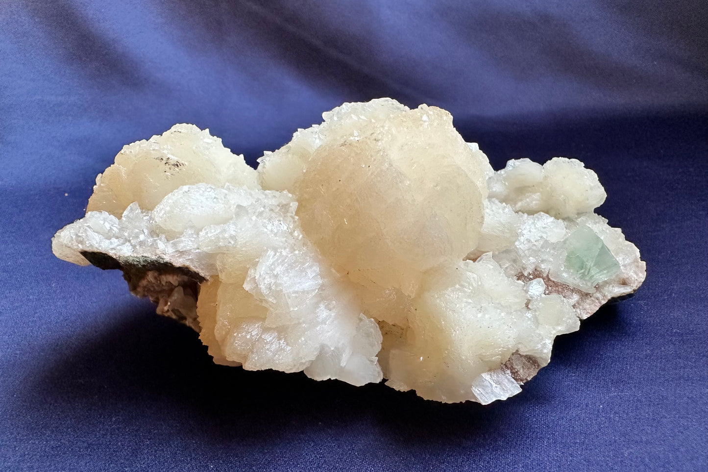 ES-ZM10121- Big Stilbite with Green Apophyllite