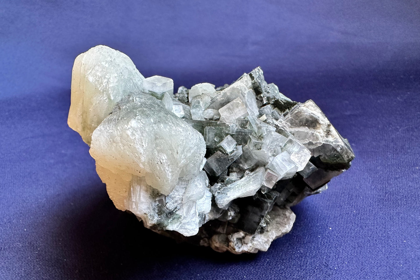 ES-ZM10128 - Green Apophyllite with White Stilbite