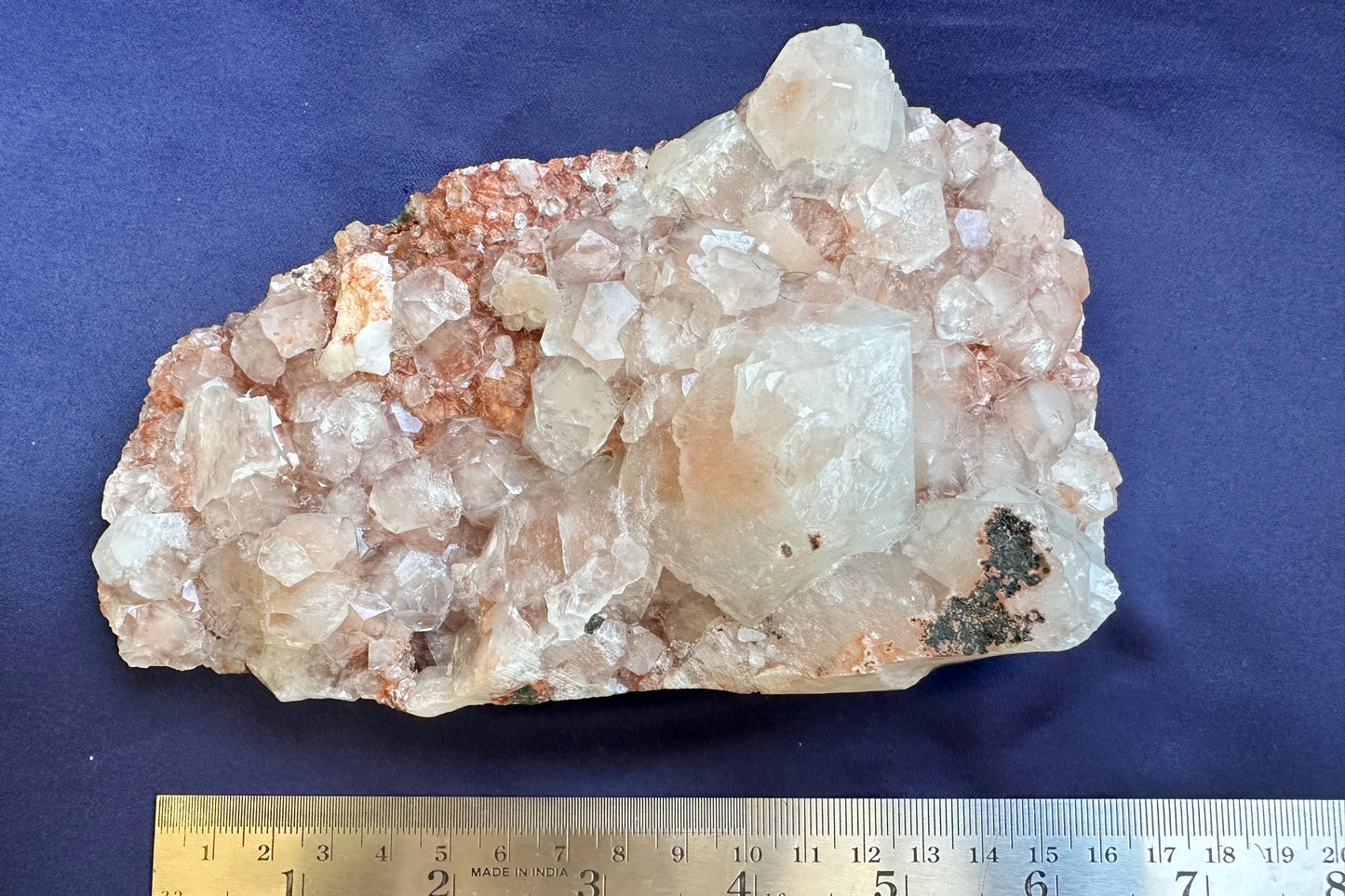 ES-ZM10117 - Clear Apophyllite crystals with Red Matrix