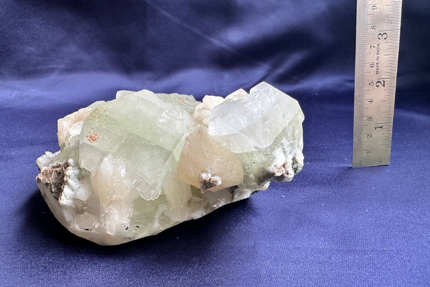 ES-ZM10173 - Green Apophyllite with Stilbite