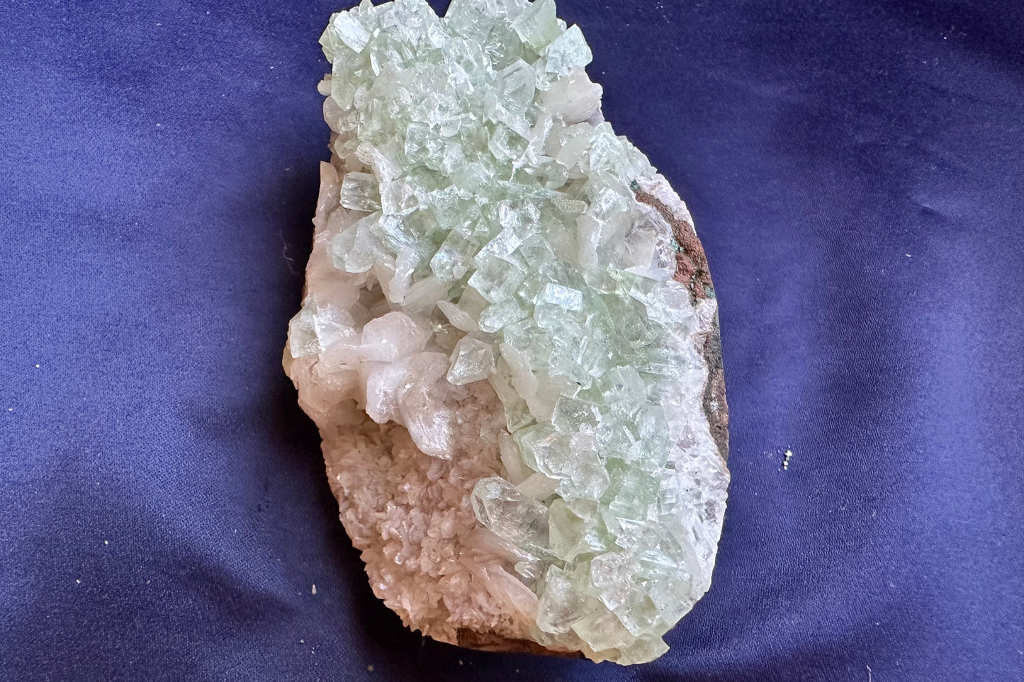 ES-ZM10123 - Green Apophyllite with White Stilbite